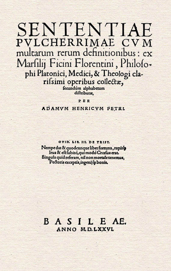 Ficino 1576