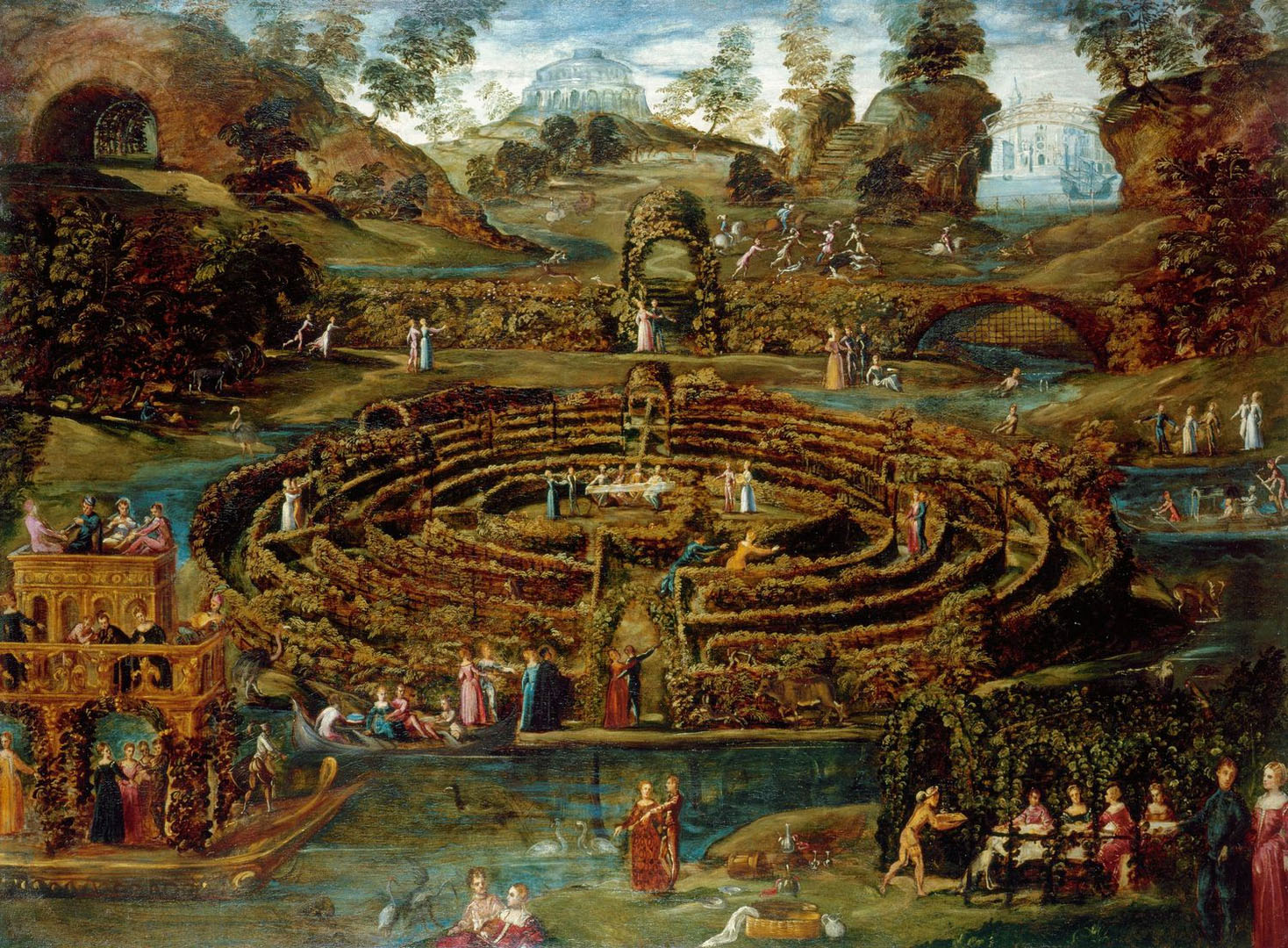 Pleasure Garden with a Maze