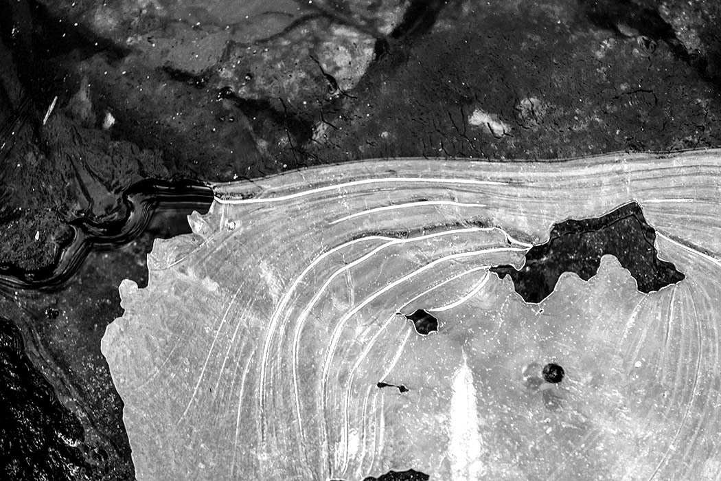 Abstraktes - Dünne Eisschicht | © Rainer Friedrich Meyer